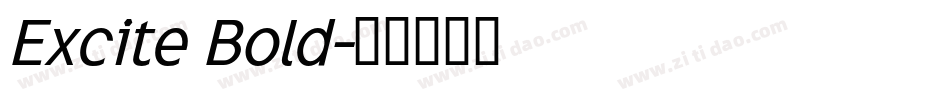Excite Bold字体转换